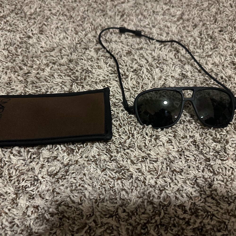 Ombraz Classic Sunglasses, Regular, with Charcoal frame and Polarized lenses